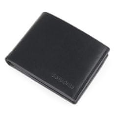 Samsonite Pánska kožená peňaženka Attack 2 SLG 046 černá