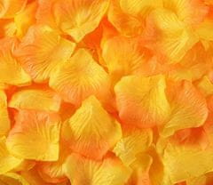 Medvídárek Okvetné lístky ruží 400 ks - oranžovo žlté