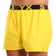 Styx Pánske trenky športová guma žlté (B1068) - veľkosť XL