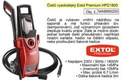 Extol Premium Čistič vysokotlaký Extol Premium 8895200 HPC1800