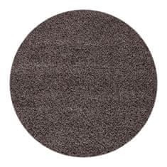 Ayyildiz Kusový koberec Dream Shaggy 4000 taupe kruh 120x120 (priemer) kruh