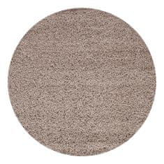 Ayyildiz Kusový koberec Dream Shaggy 4000 beige kruh 120x120 (priemer) kruh