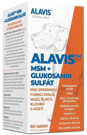 Alavis MSM+Glukosamin sulfát 60 tabliet