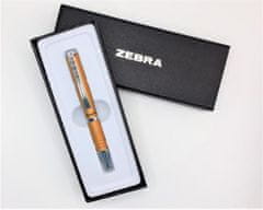 Zebra Guľôčkové pero "SL-F1", modrá, 0,24 mm, teleskopické, kovové, zlaté telo, 23469-24