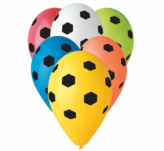 GoDan Latexové balóny na hélium Futbal - 5 ks