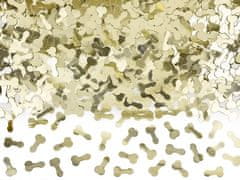 Konfety na stôl Penis zlaté - 30g - Rozlúčka so slobodou