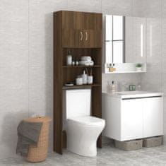 Vidaxl Kúpeľňová skrinka hnedý dub 64x25,5x190 cm