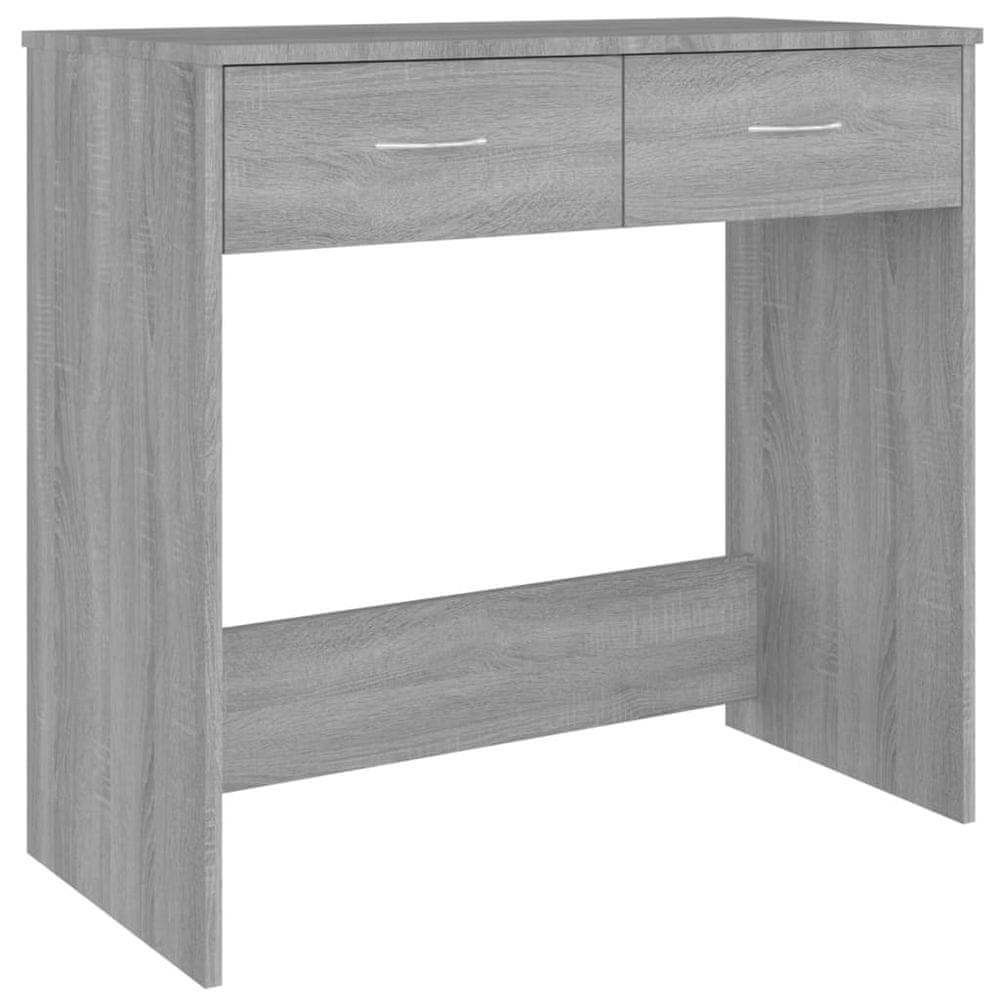 Vidaxl Stôl sivý dub sonoma 80x40x75 cm spracované drevo