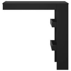 Vidaxl Barový stôl, čierny, 102x45x103,5 cm, materiál na báze dreva