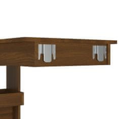 Vidaxl Barový stôl, hnedý dub, 102x45x103,5 cm