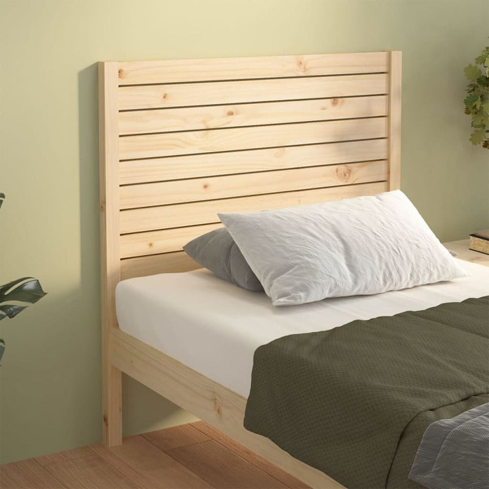 Vidaxl Čelo postele, 81x4x100 cm, masívne borovicové drevo