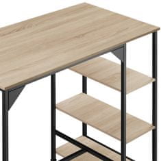 tectake Barový stôl Cannock 109x60x100cm - Industrial svetlé drevo, dub Sonoma