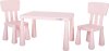 Freeon Plastový stolík so stoličkami Janus ružový