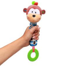 BabyOno Pískacia hračka s hryzátkom opička GEORGE