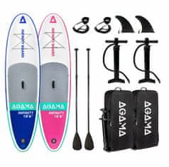 AGAMA Paddleboard INFINITY SET BLUE a PINK