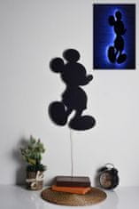 Hanah Home Nástenná dekorácia s ľad osvetlením Mickey Mouse modrá