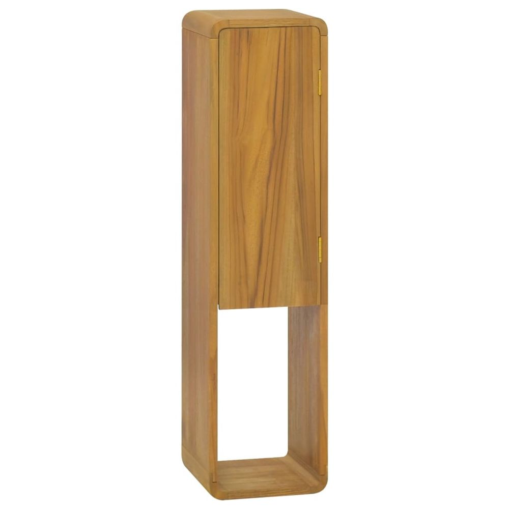 Vidaxl Kúpeľňová nástenná skrinka, 25x25x100 cm, masívne teakové drevo