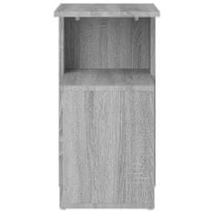 Vidaxl Príručný stolík sivý dub sonoma 36x30x56 cm spracované drevo