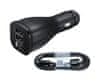 SAMSUNG Originálna rýchlonabíjačka do auta EP-LN920BB + Micro USB ECB-DU5ABE 2A čierna 20344