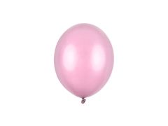 PartyDeco Balóny metalické cukríkovo ružové 12cm 100ks