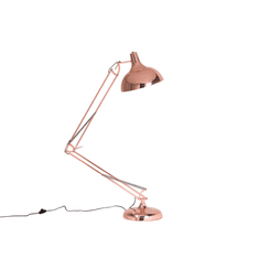 Beliani Klasická medená stojaca lampa PARANA