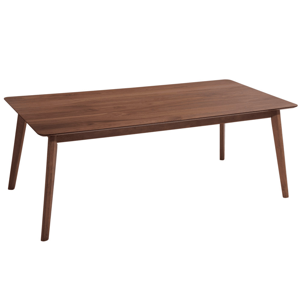 Beliani Jedálenský stôl 200 x 100 cm tmavé drevo MADOX