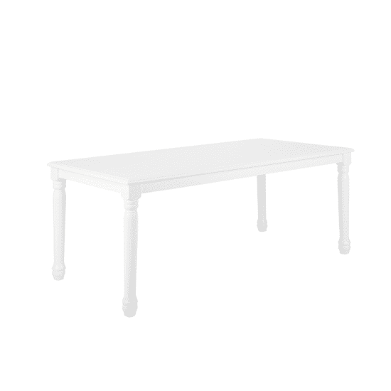 Beliani Jedálenský stôl biely 180 x 90 CARY