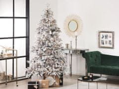Beliani Zasnežený umelý vianočný stromček 210 cm biely TOMICHI