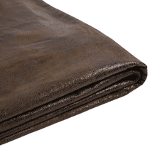 Beliani Náhradný poťah pre posteľ so vzhľadom kože 180 x 200 cm hnedý FITOU