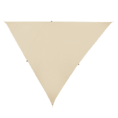 Beliani Tieniaca plachta v tvare trojuholníka 300 x 300 x 300 cm béžová LUKKA