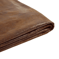 Beliani Náhradný poťah pre posteľ 160 x 200 cm hnedý so vzhľadom kože FITOU