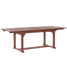 Beliani Stôl z agátového dreva TOSCANA 160/220 x 90 cm