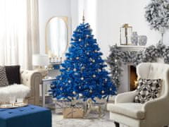 Beliani Vianočný stromček 180 cm modrý FARNHAM