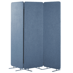 Beliani Akustická deliaca stena 184 x 184 cm modrá STANDI