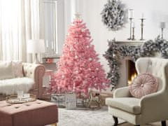 Beliani Vianočný stromček 210 cm ružový FARNHAM