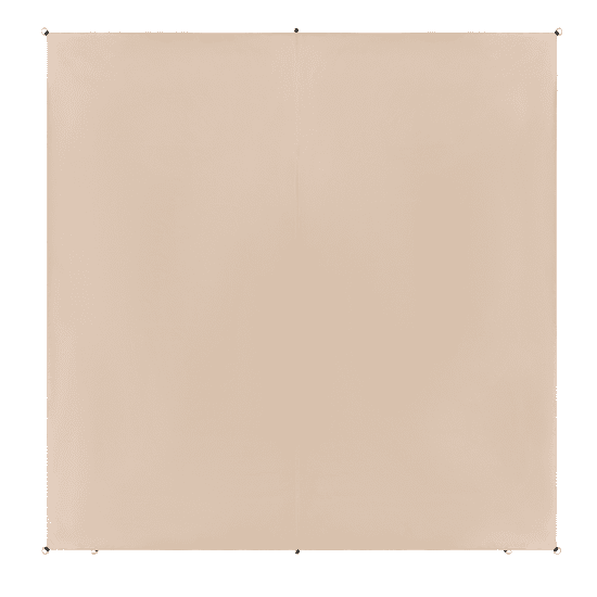 Beliani Tieniaca plachta v štvorcovom tvare 300 x 300 cm béžová LUKKA