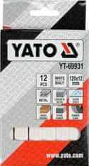 YATO Technická krieda 12 ks biela