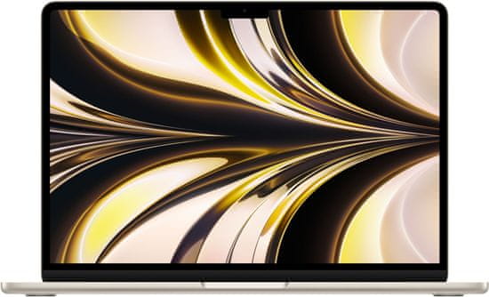 Apple MacBook Air 13, M2 8-core, 8GB, 256GB, 8-core GPU, hvězdně biela (M2, 2022) (MLY13SL/A)