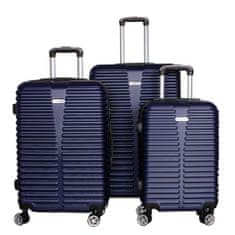 Linder Exclusiv Sada cestovných kufrov MC3077 Modrá