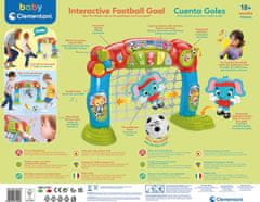 Clementoni BABY Interaktívna futbalová bránka s loptičkou, svetlami a zvukmi