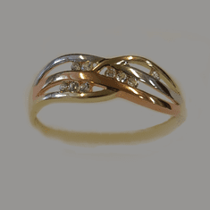 Amiatex Zlatý prsteň 70604 + Nadkolienky Gatta Calzino Strech, 56, 1.45 G