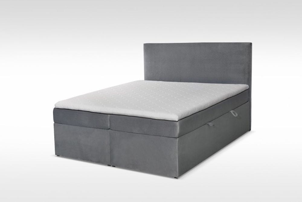 eoshop Manželská posteľ Boxspring basic + rošt, lamino, posteľ 160x200cm