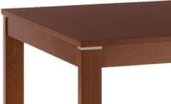 Autronic Jedálenský stôl rozkladacia 120+30x80x74 cm, doska MDF, dyha, nohy masív, tm. čerešňa BT-6777 TR3