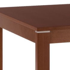 Autronic Jedálenský stôl rozkladacia 120+30x80x74 cm, doska MDF, dyha, nohy masív, tm. čerešňa BT-6777 TR3