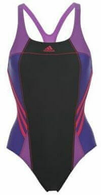 Adidas - 3 Stripe Swimsuit Ladies - Nshade/Blastpin - 16 (38)