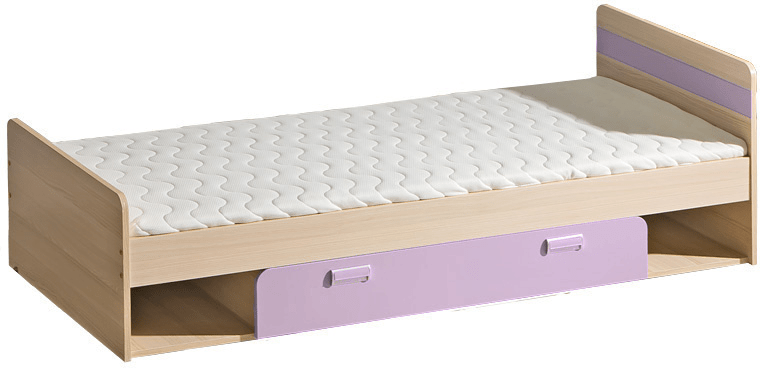 CASARREDO LIMO L13 posteľ s úložným priestorom jaseň/fialová