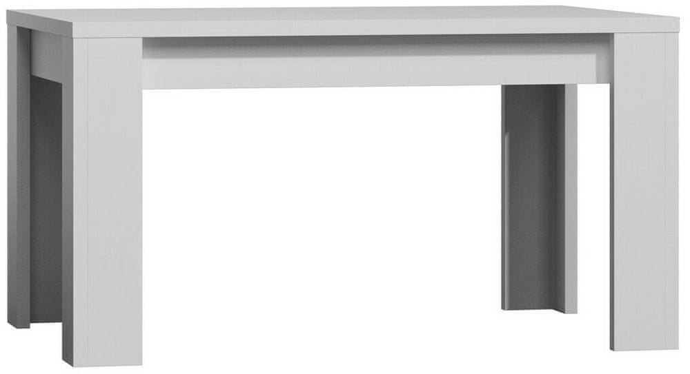 eoshop Jedálenský stôl rozkladacia 160 x 90 Sapir biela