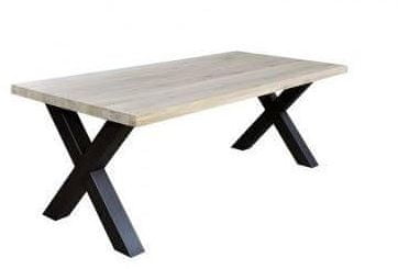 CASARREDO Jedálenský stôl SENTORO 160x90 sonoma/čierny