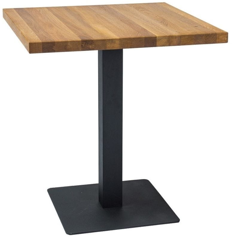 CASARREDO Jedálenský stôl PURO dub masív 80x80 cm