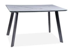 CASARREDO Jedálenský stôl SAMUEL 120x80 čierna/mramor